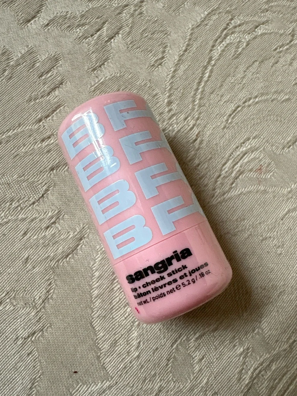 Beauty for Certain Lip & Cheek Blush Stick in Sangria Strawberry Sorbet NWT